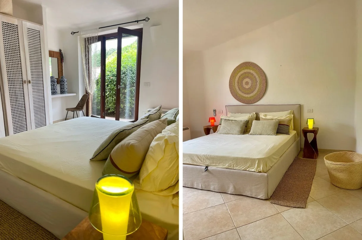 Bedroom with garden window